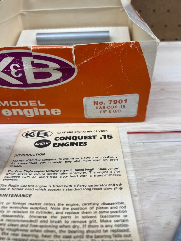 K&B - COX CONQUEST .15 FF/UC ENGINE