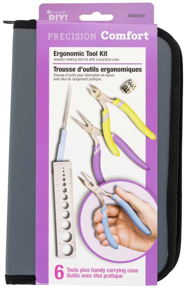CousinDIY Precision Comfort Jewelry Making Tool Kit-6pcs