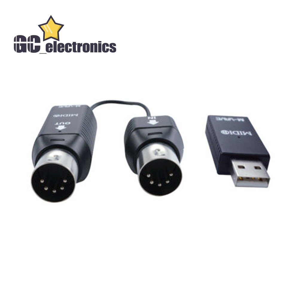 M-VAVE Mini Wireless Transmission System MIDI Bluetooth Adapter USB Plug Play