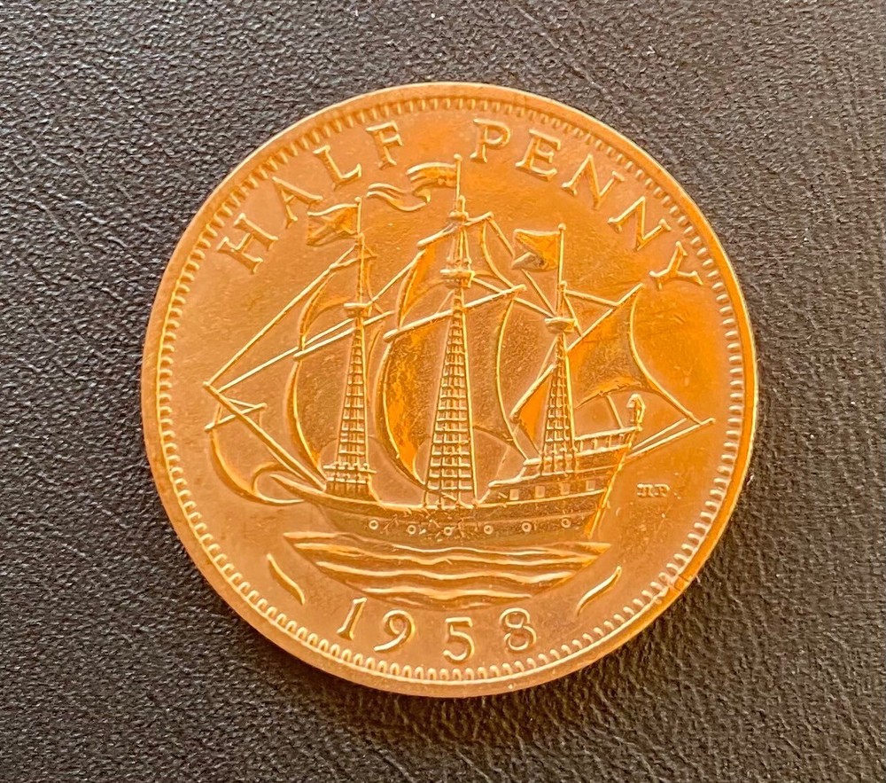 1958 Half Penny Extremely Fine Collector Quality