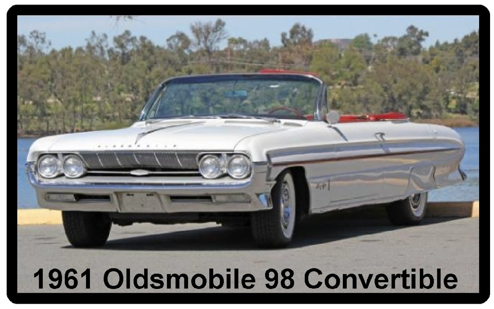 1961 Oldsmobile 98 Convertible Refrigerator Magnet