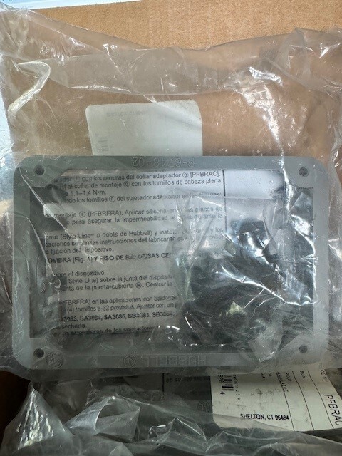 Hubbell - PFBRAC - Non-metallic Rectangular Floor Box Adapter Collar