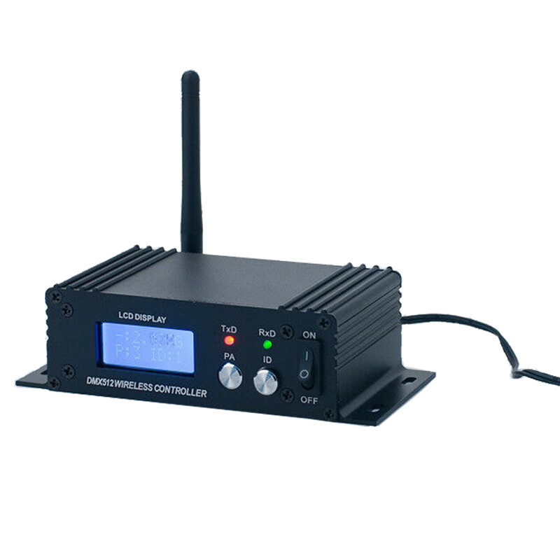 DMX512 Wireless Controller Transmitter 2.4Ghz LCD Display Stage Light Controller