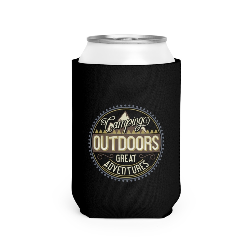 Camping Outdoors Great Adventures - Can Cooler Sleeve