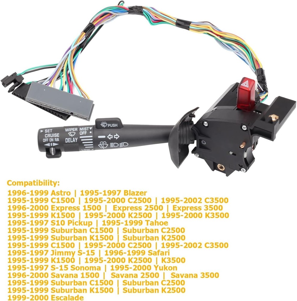 "Multi-Function Switch for 95-99 Tahoe Blazer Suburban K1500 - OE Replacements "