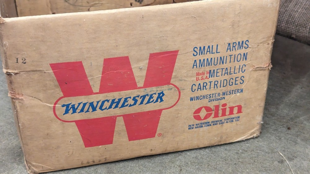 Winchester Olin 38 Special Midrange ammo cardboard case,