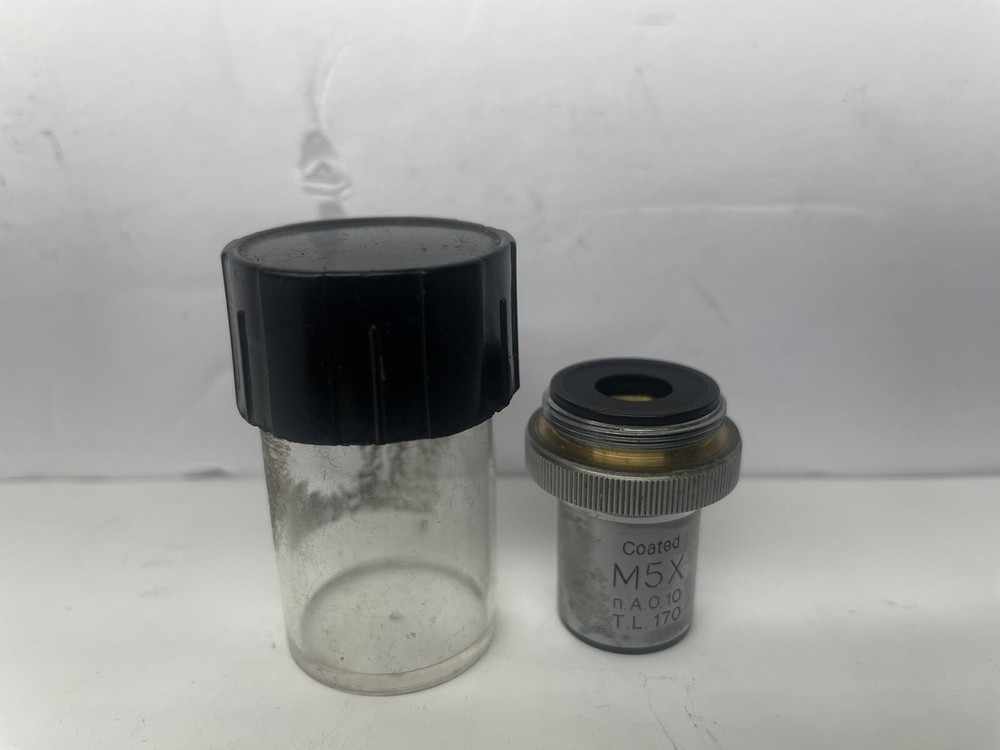 MICROSCOPE OBJECTIVE UNITRON 51295 M5X n.A 0.10 T.L 170