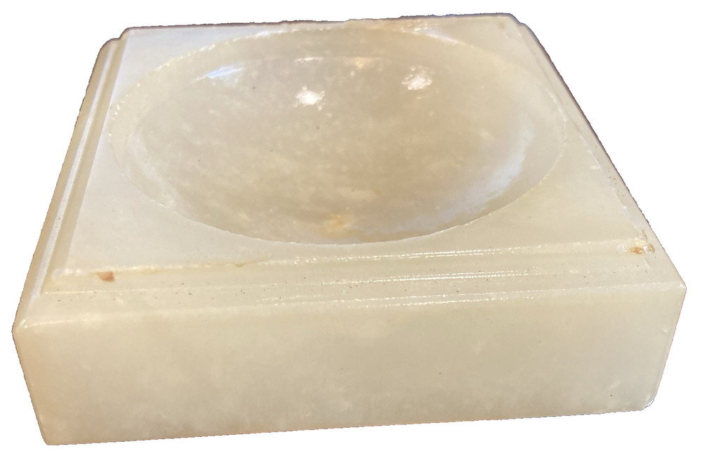 Carved Stone Alabaster Ashtray