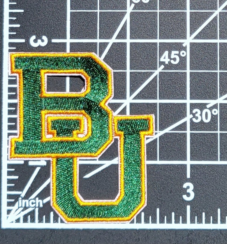 Baylor BU 2.75" Iron On Embroidered Patch ~FREE Tracking!