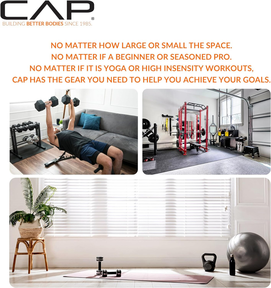CAP Barbell Coated Hex Dumbbell Weight | Multiple Options
