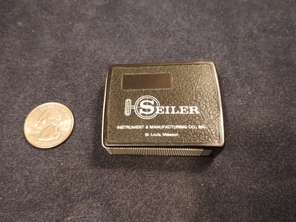 Compact Pocket Magnifier, Pull-type 3x, Seiler Instrument & Mfgt Co., St. Louis,