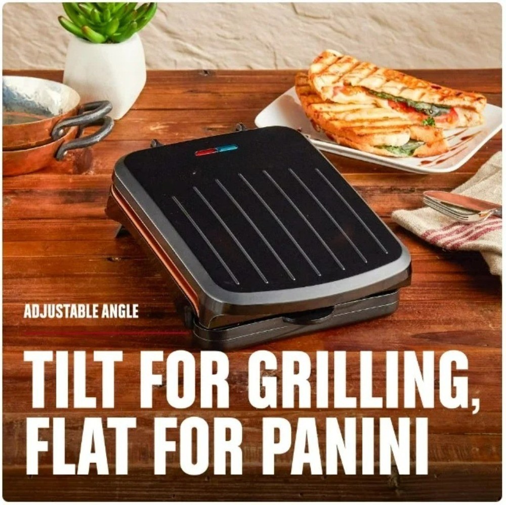 Indoor Grill - 2-Serving, Nonstick, Panini Press, Slim