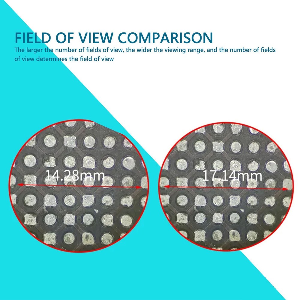 2 Pcs Microscope Eyepiece WF20X Widefield Adjustable Diopter Optical Microscope
