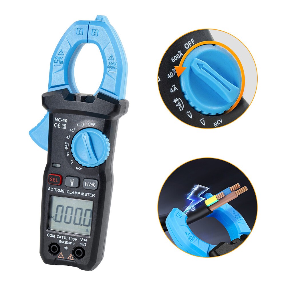 Digital Multimeter Tester AC DC Ohm Test 6000 Counts Auto Range LCD Handheld New