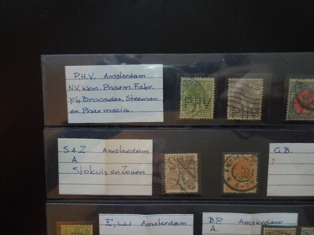 G1753 NETHERLANDS Amsterdam perfins