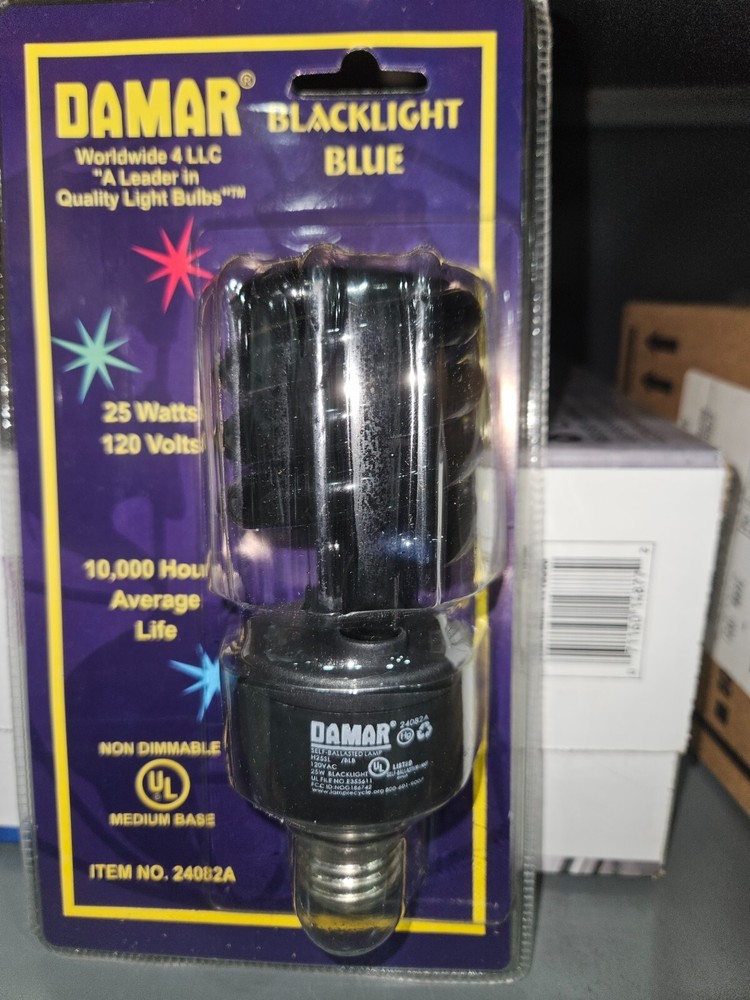 DAMAR 24082A 25W 120V Black light bulb