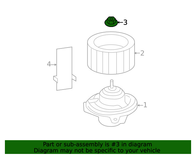 Genuine GM Impeller Nut 22664695