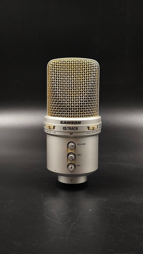 Samson G-Track Microphone Used Working Gold