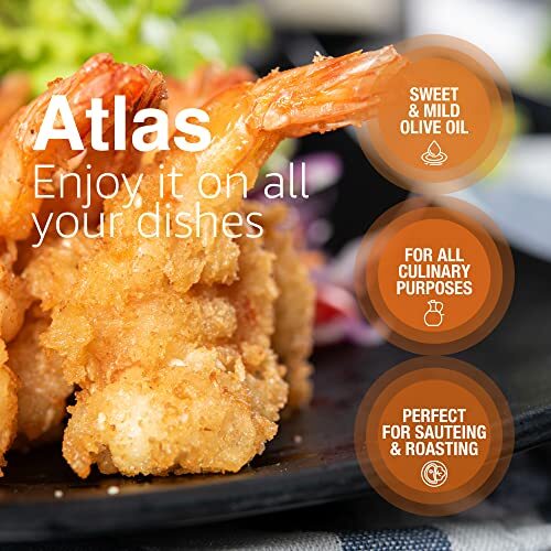 Atlas 1 LT Cold Press Extra Virgin Olive Oil with Polyphenol Assorted Sizes