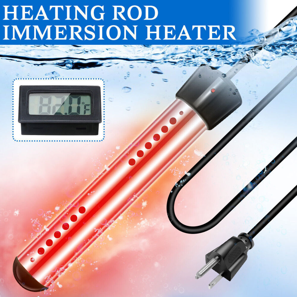 1500W 110V Portable Electric Immersion Bucket Heater Hot Tub Bath Warmer