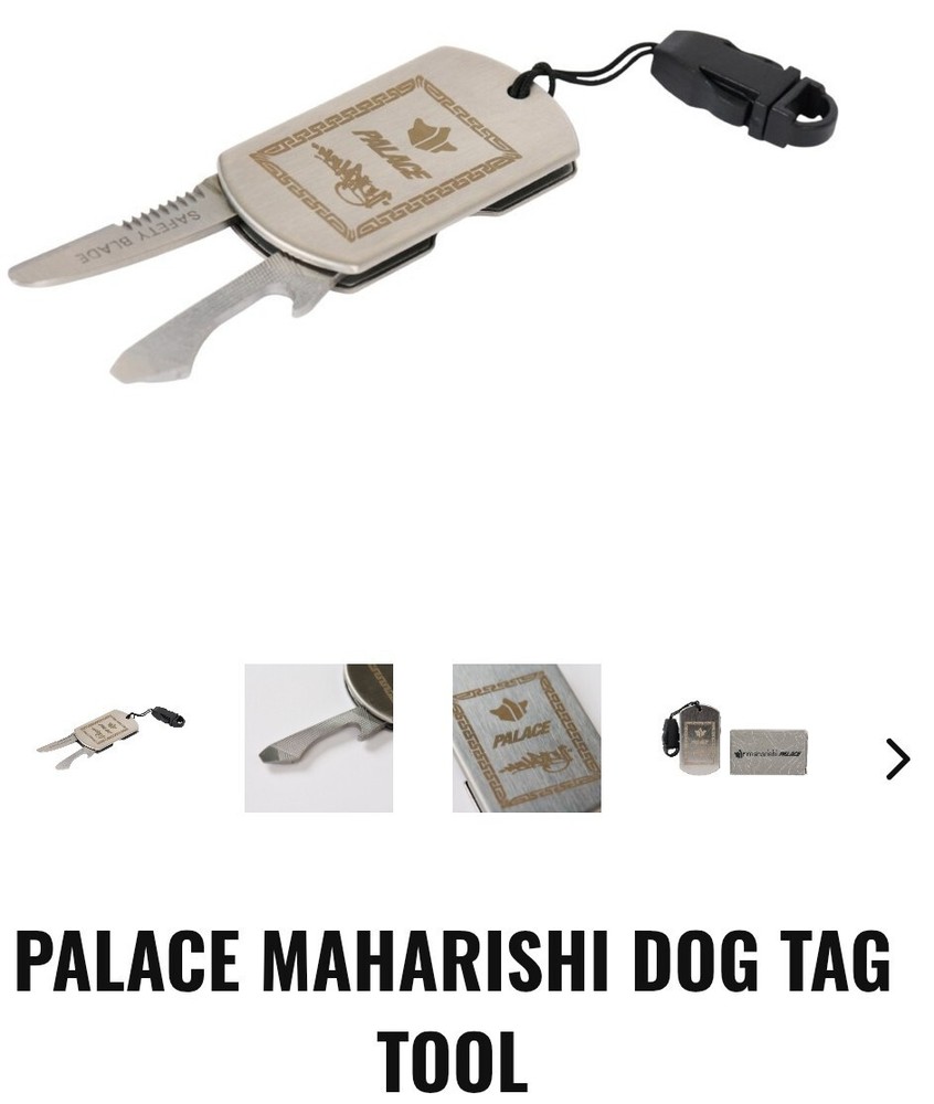 PALACE MAHARISHI DOG TAG TOOL