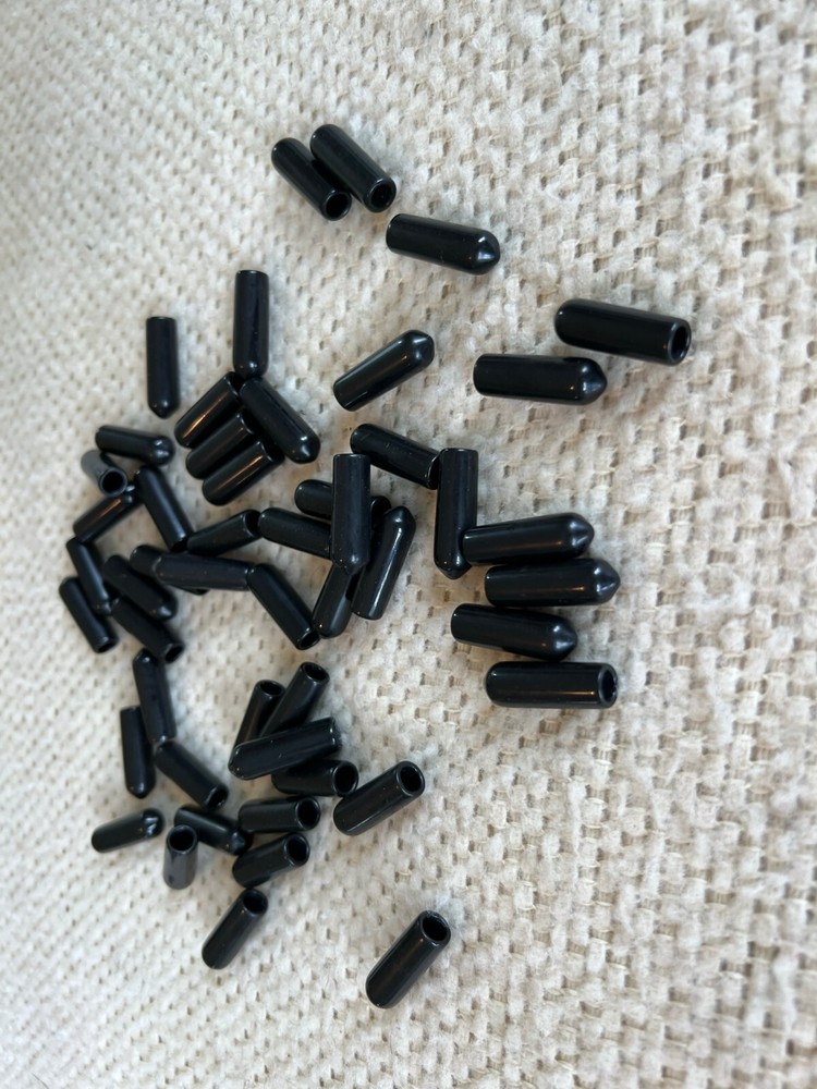 234-16 High Temp Masking Caps Black 50 Count