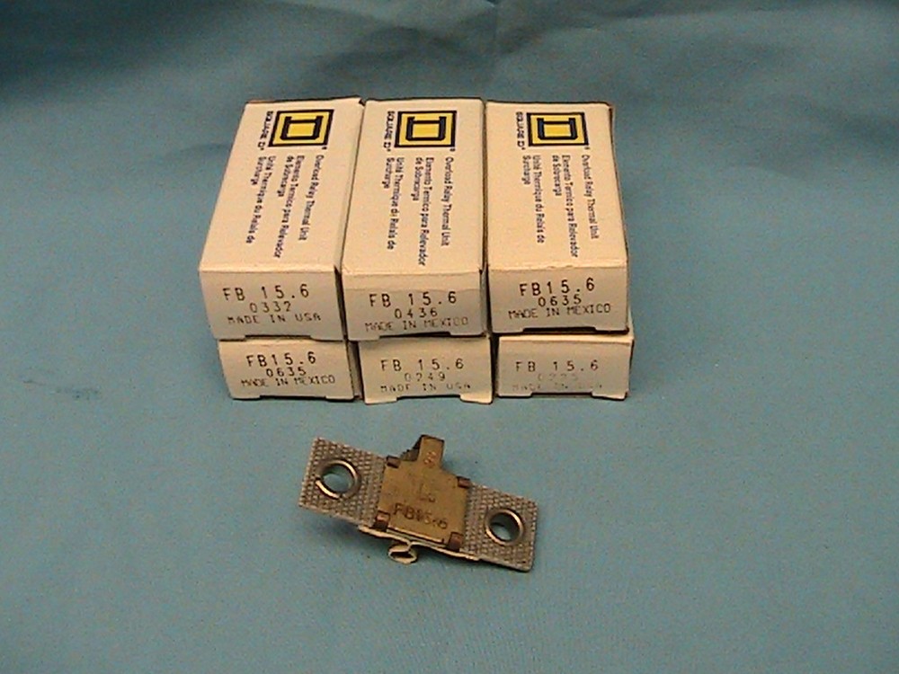 7 SQUARE D THERMAL UNITS FB15.6