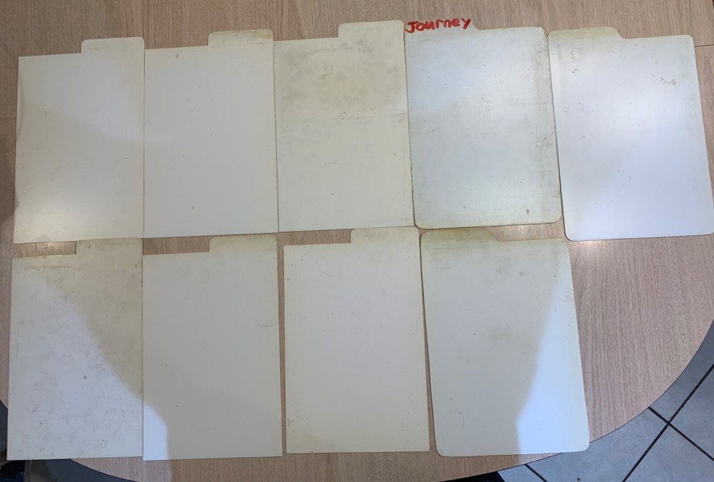 9 COMIC BOOK DIVIDERS WHITE STRONG PLASTIC 11” X 7” TAB SPACE FOR TITLES