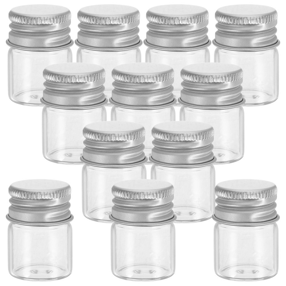 12 PCS Mini Mason Jars with Lids Small Grains Container Cookie
