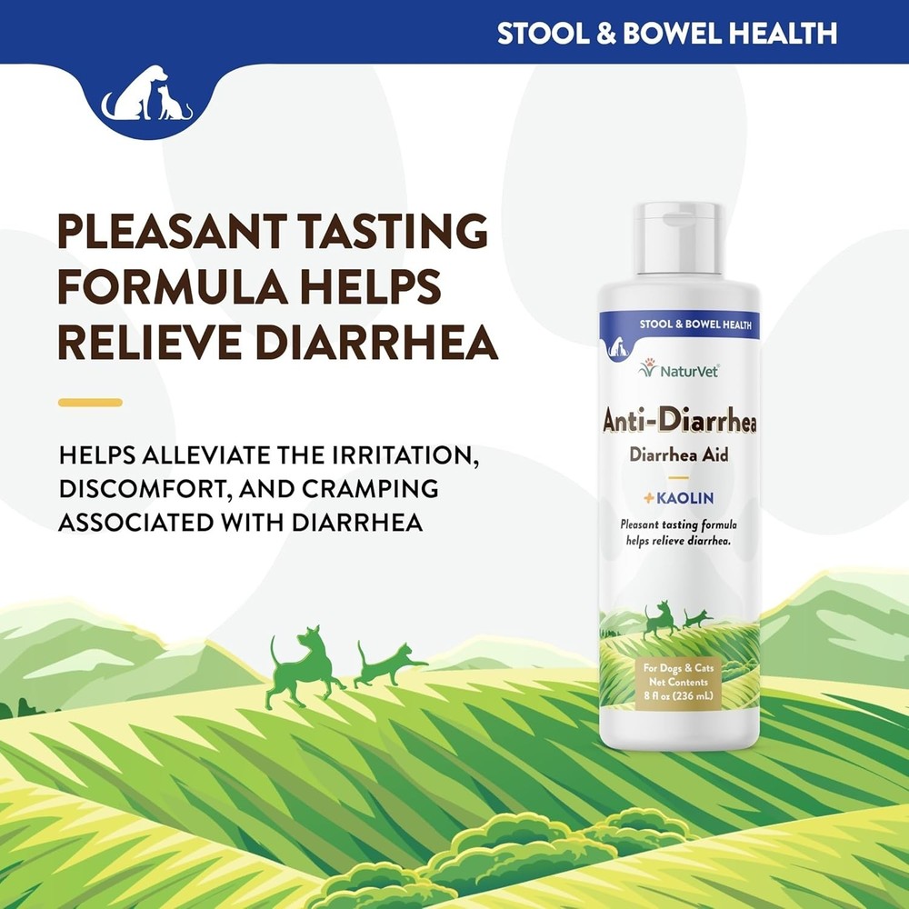 Anti-Diarrhea Liquid Pet Supplement Plus Kaolin