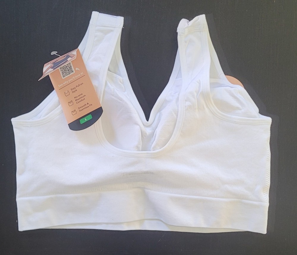 NWT Shapermint Essentials Women's Everyday Throw-on Wireless Bralette, Large