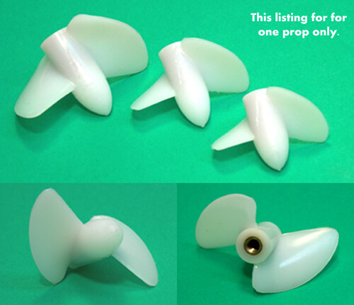 Nylon Marine Boat Prop with Brass Insert 45mm Dia 5x.8 thread