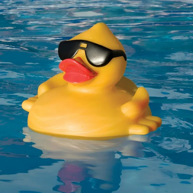 8002 GAME Derby Duck Solar Light Up Pool Chlorinator for 3" Tablets, Solar Panel