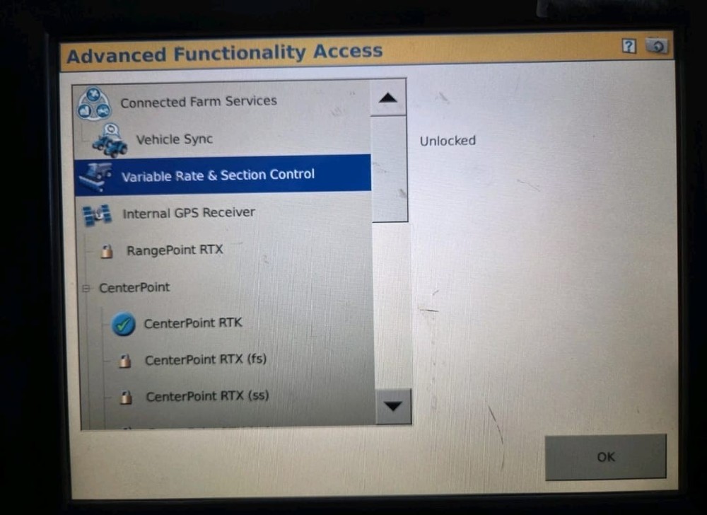 Trimble FmX Fm1000 | RTK | Section Control | Task Controller | AG25 Antenna