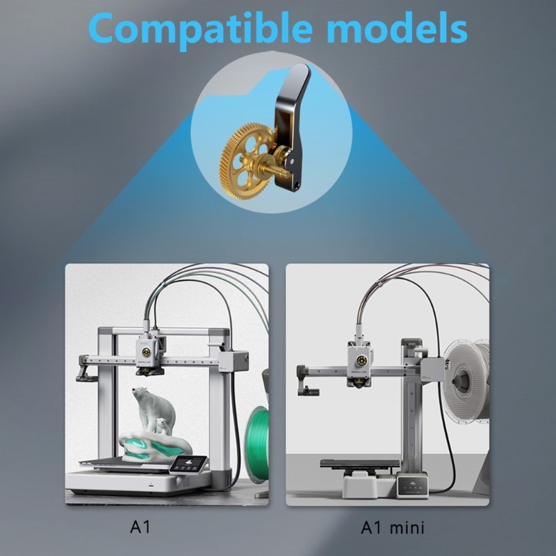 Optimized Metal Extruder Gear For Improved Printing On 3D Systems