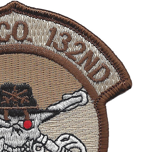 132nd Aviation Cavalry Regiment Delta Company Patch Desert