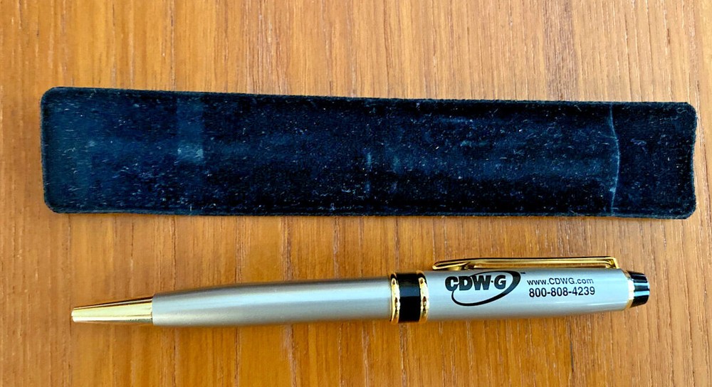 Nice, Smooth-Writing, Fancy Ball Point Pen, With Protective Sleeve