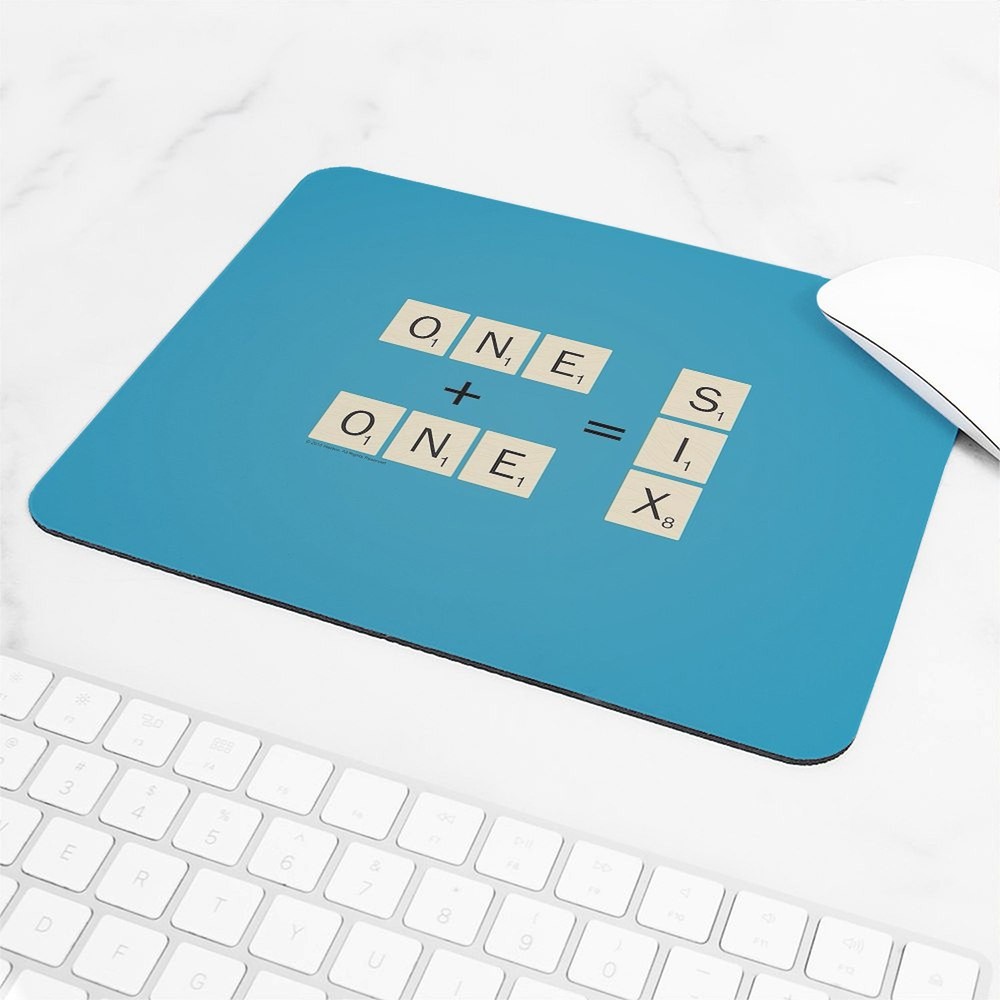 CafePress Scrabble One Plus One Six Mousepad (207117690)