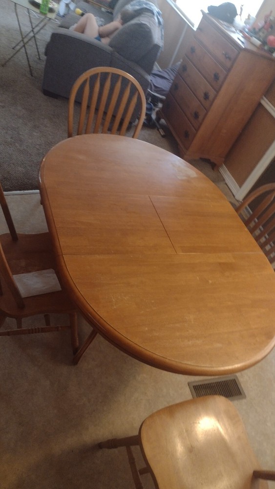 Wooden Dinning Table With 4 Chairs