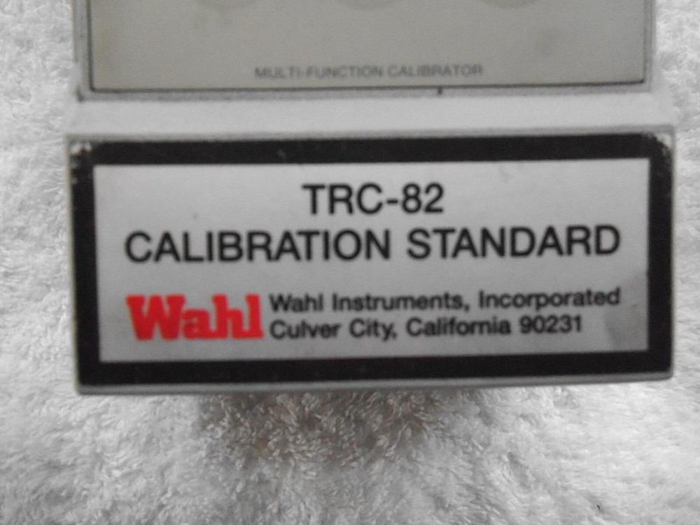 WAHL Calibration Standard TRC-82