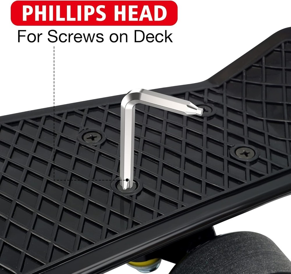 Versatile Portable Skate Tool Set - Includes Allen Key & Phillips Head Wrench