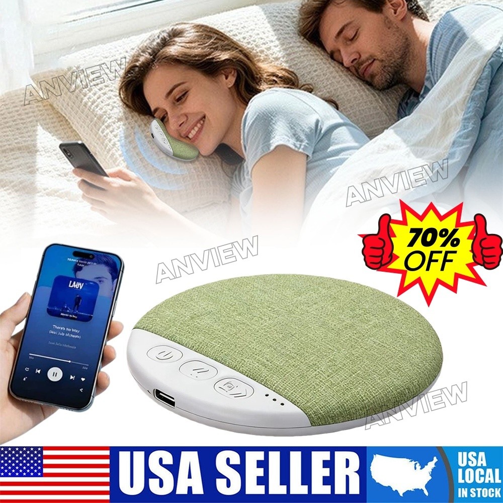 Under Pillow Speaker For Sleeping Bone Conduction Speaker With White Noise Timer