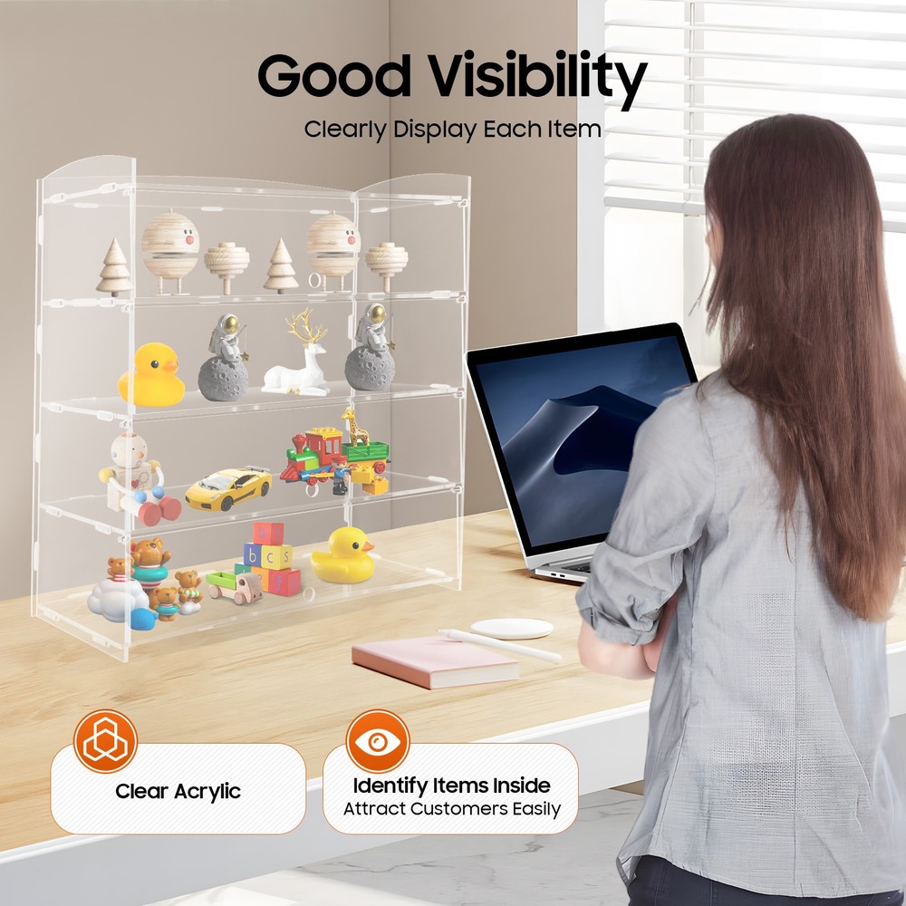 Acrylic Display Case Bakery Pastry Display Case Retail Display Counter Cases
