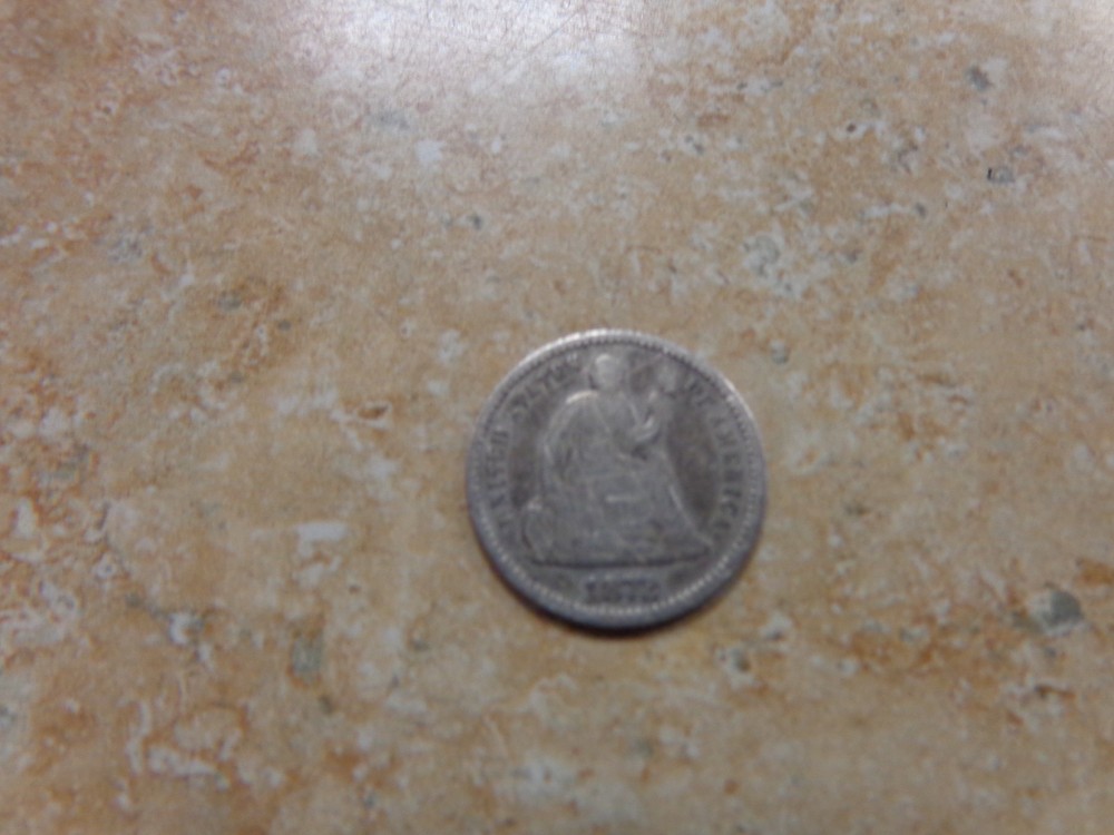 1872 Silver Seated Liberty Half Dime