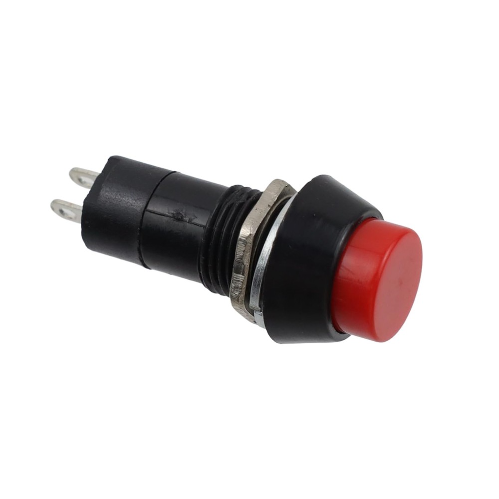 6PCS Latching Push Button Switch, Momentary Push Button Switch for 0.39" Black