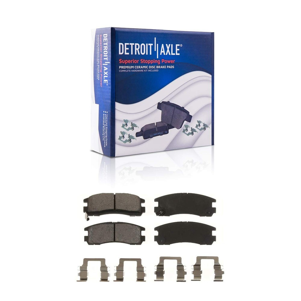 Front Rear Drilled Rotors Ceramic Brake Pads for Sebring Avenger Eclipse Talon
