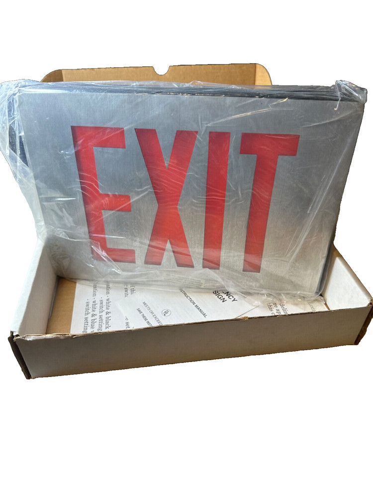 EXIT SIGN Die Cast Aluminum Single Face EXITRONIX 400 Series