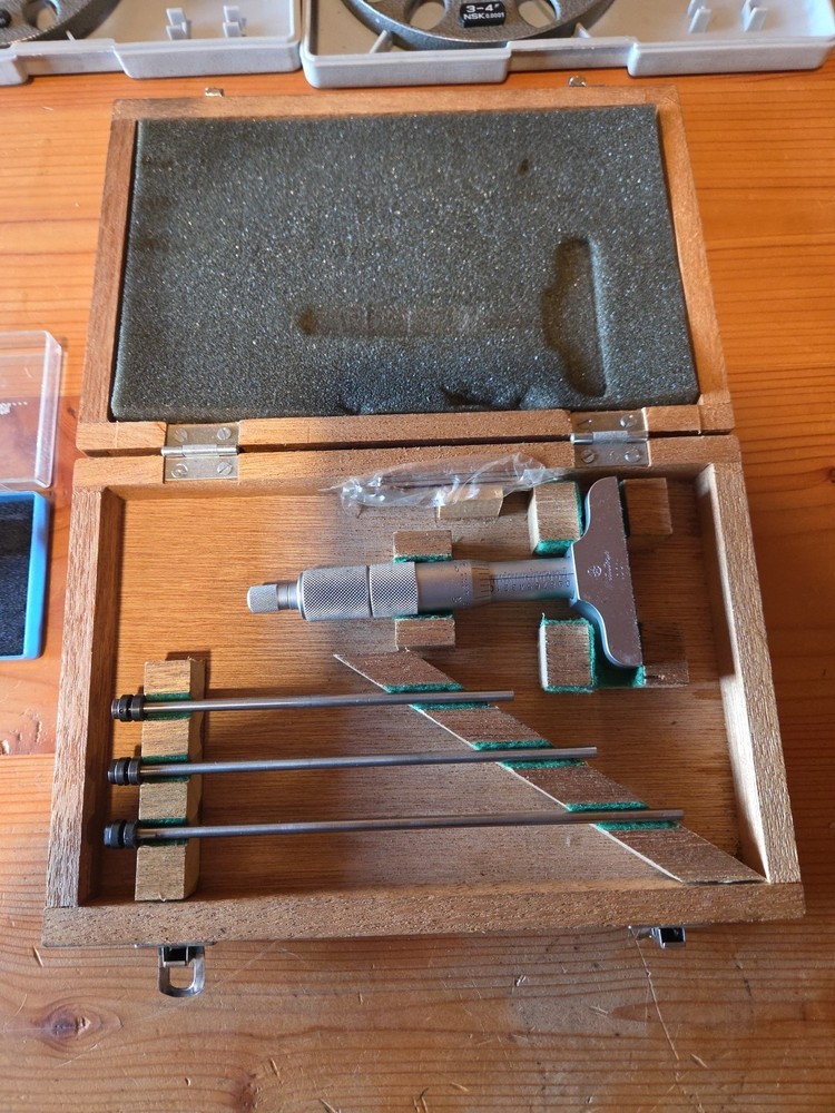 4 Micrometers And A Depth Gauge