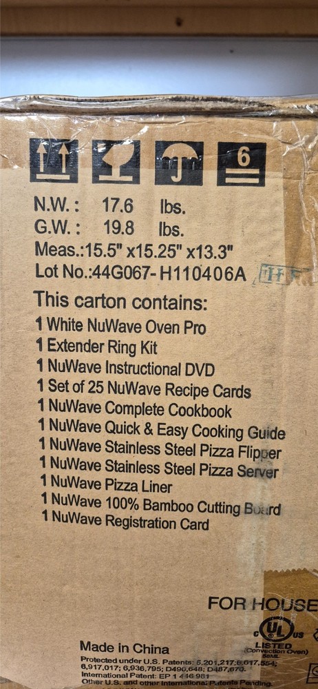 NEW NuWave PRO Infared White Oven w/ Supreme Pizza Kit