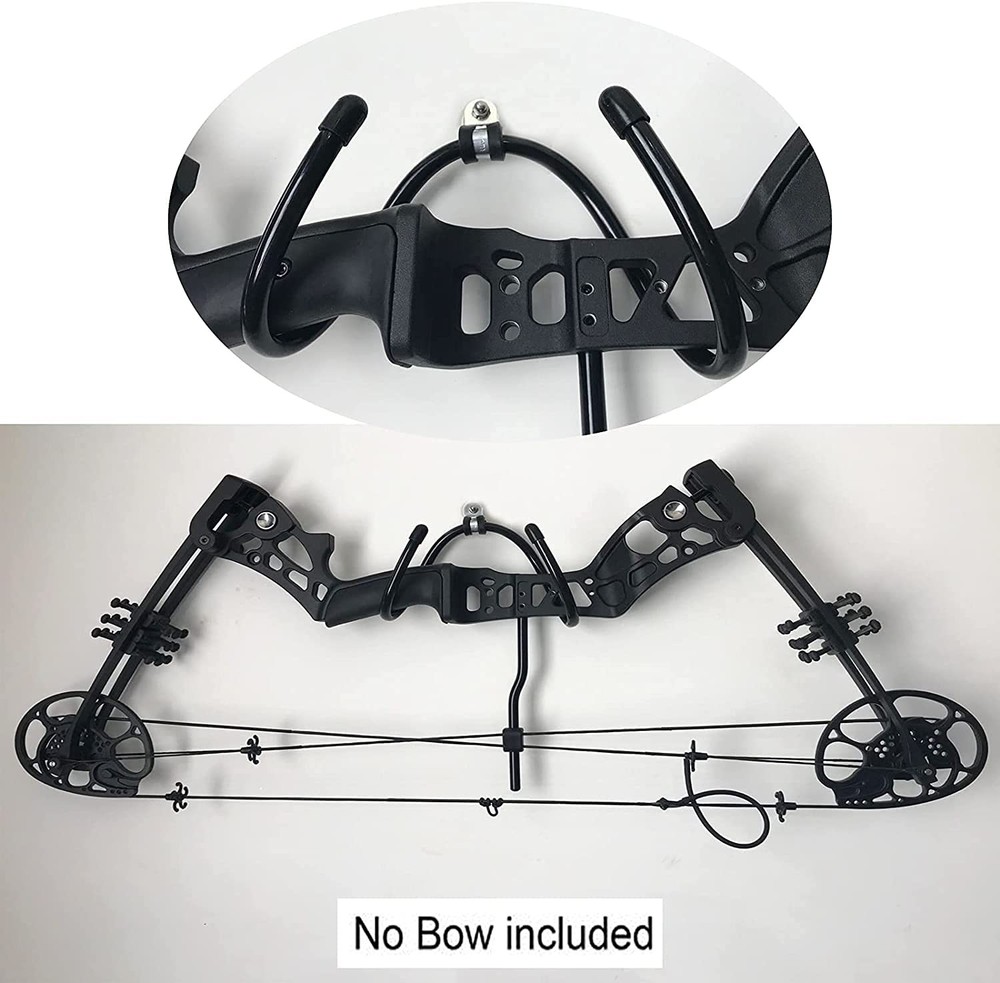 4 Pack Universal Bow Display Brackets Wall Hanger Hook Mount Storage Rack to